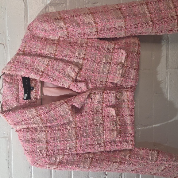 Endless Rose Pink Tweed Blazer - Picture 1 of 7